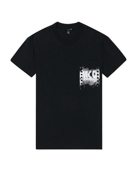 McQueen Black Logo Details T-Shirt for men