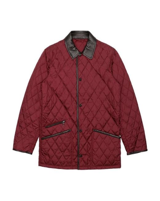Ferragamo Red Quilted Jacket for men