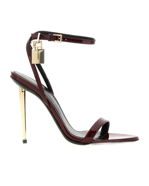 Tom Ford Metallic Pointed-Toe High-Heeled Sandals
