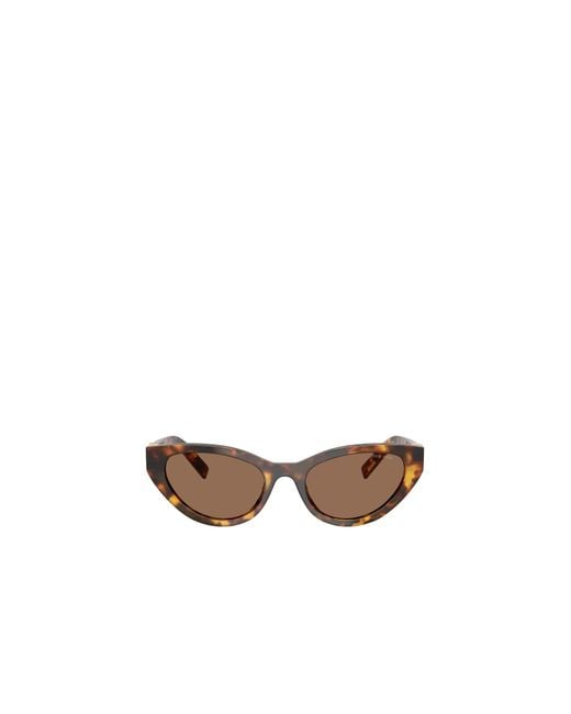 Miu Miu White Eyewear Cat-Eye Sunglasses