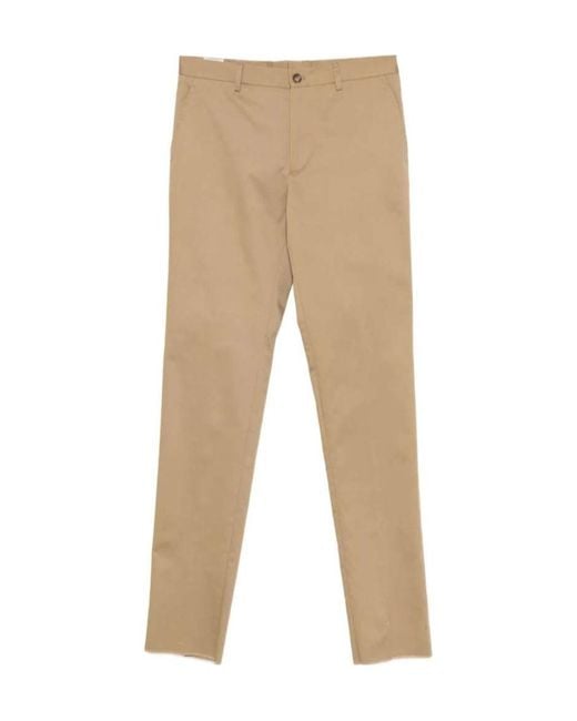 Etro Natural Frayed-Hem Trousers