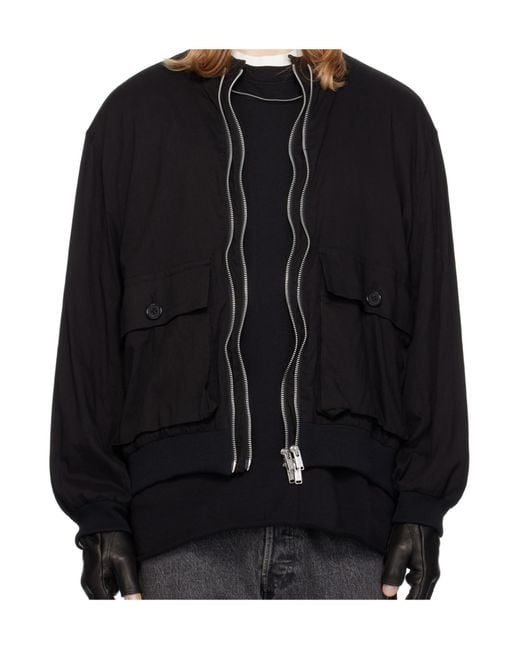Undercover Black Long Sleeve Casual Jacket for men