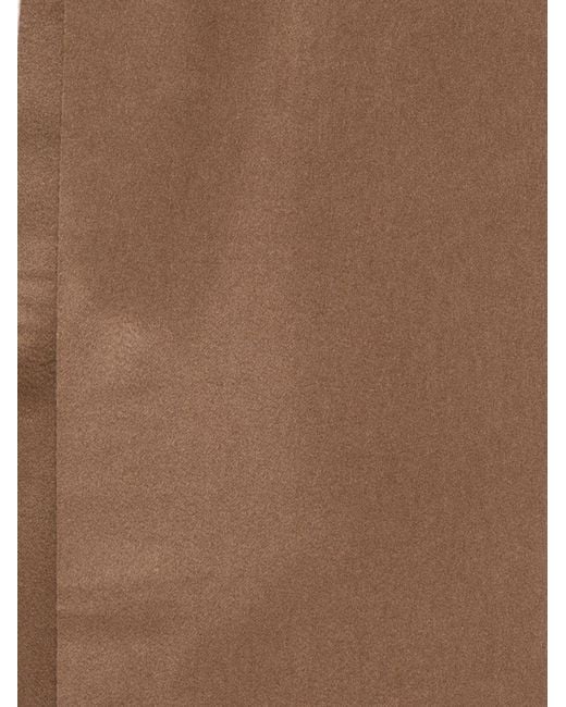 Max Mara Brown Fringed Scarf