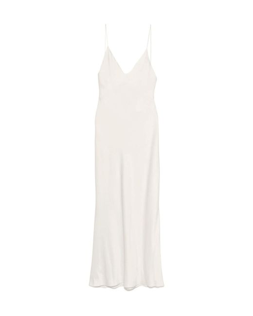 Blazé Milano White Blazé Milano V-Neck Slip Dress