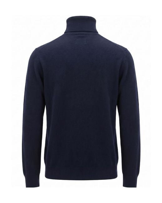 Drumohr Blue Long-Sleeved Sweater for men