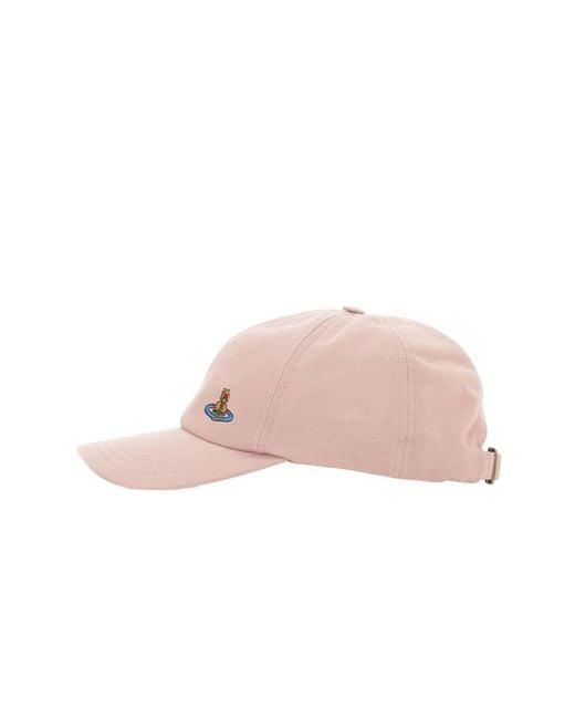 Vivienne Westwood Pink Orb Logo Baseball Cap