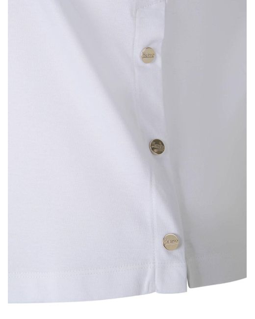 Herno White Short-Sleeved Crewneck T-Shirt