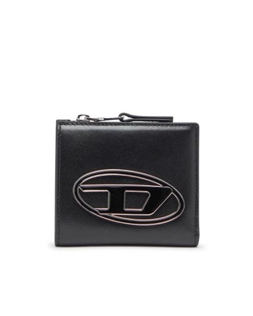 DIESEL Black 1Dr Bi-Fold Wallet