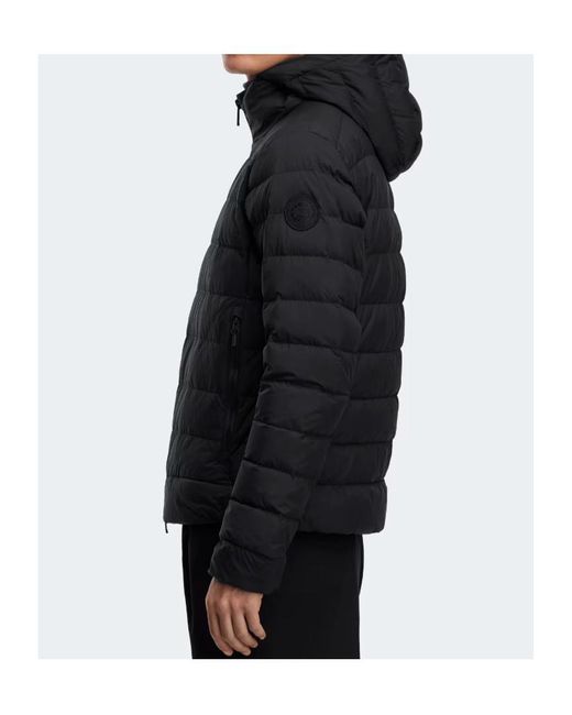 Canada Goose Black Crofton Quilted Hooded Jacket for men