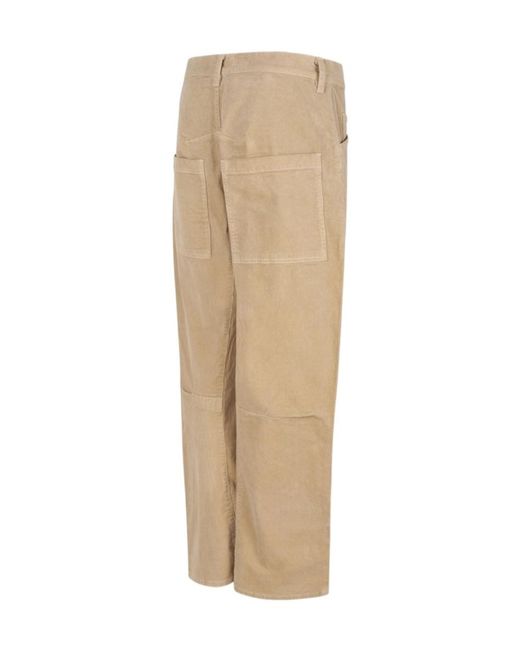 Nili Lotan Natural Casual Trousers With Belt Loops