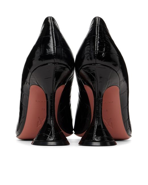 AMINA MUADDI Black Ami Pump 95 Pointed-Toe High Heels