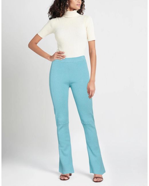 Jacquemus Blue Plain Colour Casual Trouser