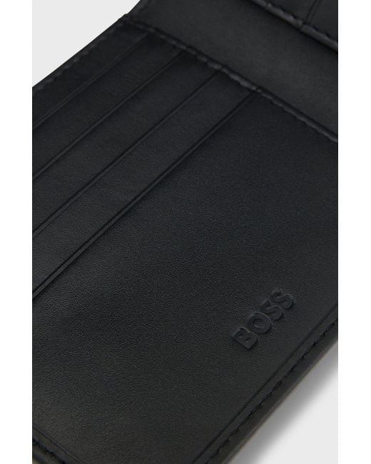 Boss Black Bi-Fold Leather Wallet