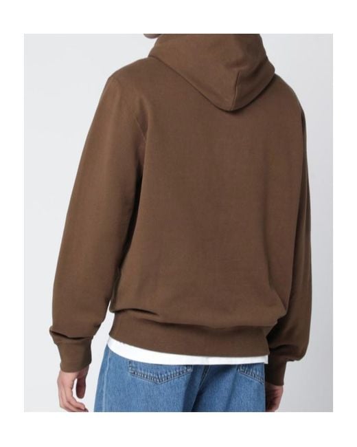 Polo Ralph Lauren Brown Logo Hooded Sweatshirt for men