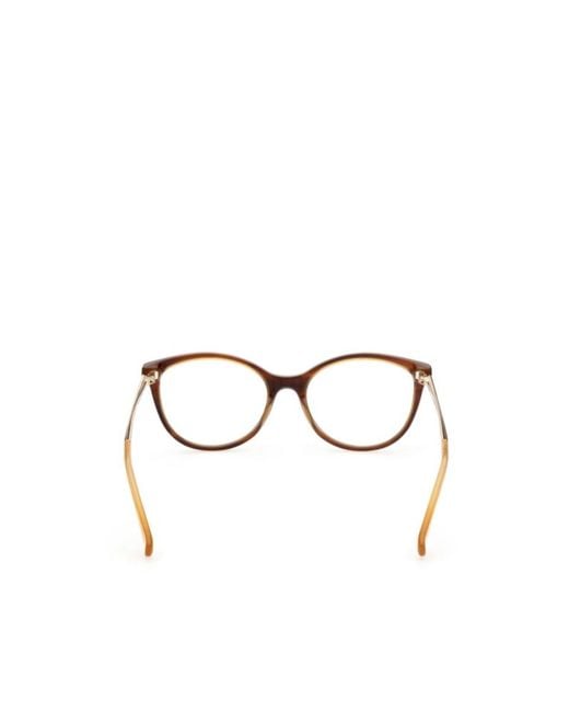 Max Mara White Cat-Eye Frame Glasses