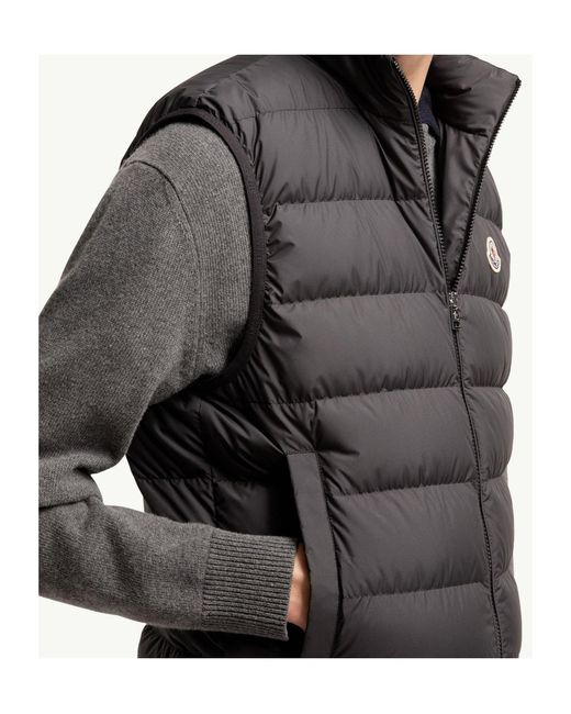 Moncler Gray Contrin Down Vest for men