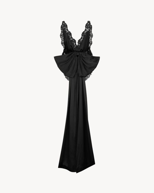 Saint Laurent Black Laced Romper