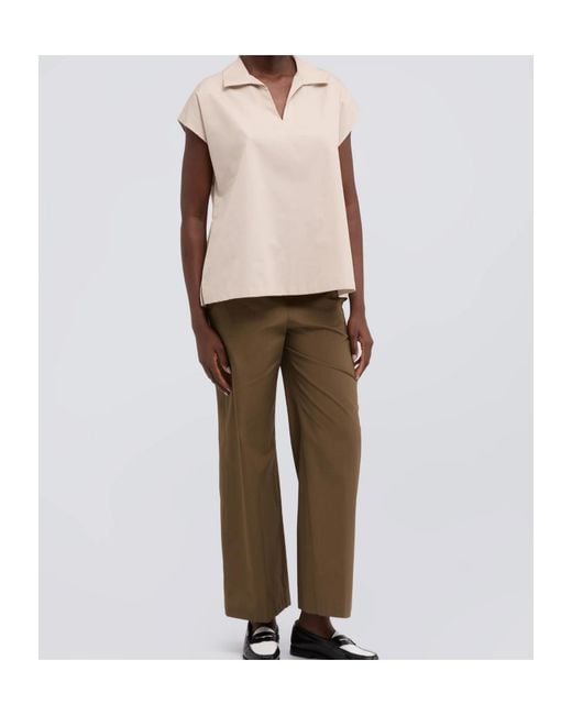Aspesi Green Elasticated Cotton Trousers