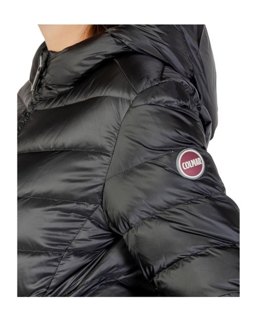 Colmar Black Fur-Trimmed Puffer Jacket