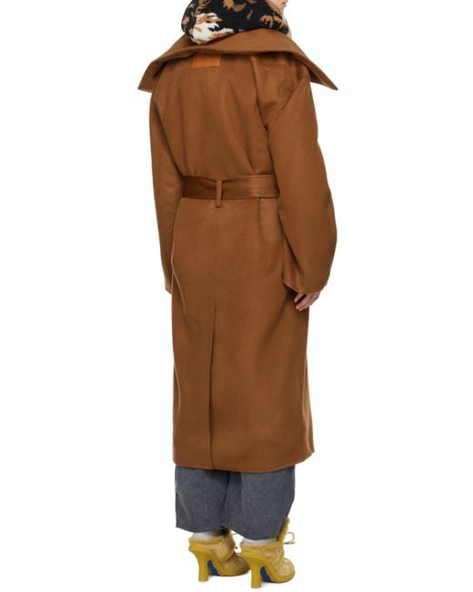J.W. Anderson Brown Jw Anderson Belted Wrap Coat