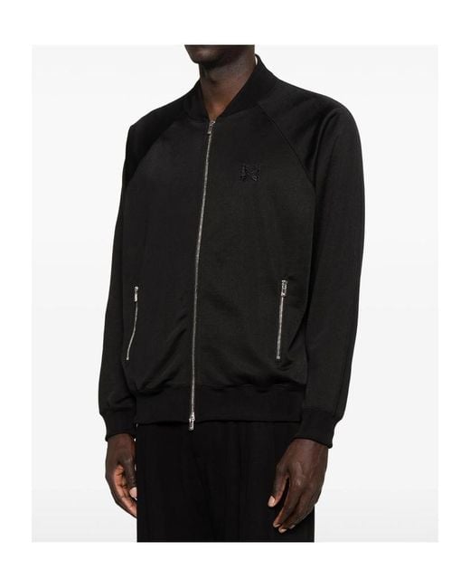 Needles Black Logo-Embroidered Sweatshirt for men