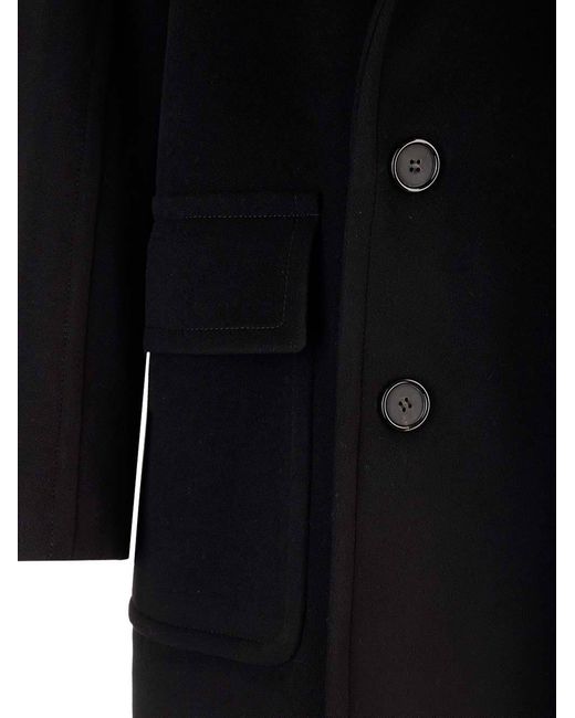 McQueen Blue Oversized Peacoat for men