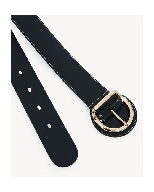 Chloé Black Chloé Tim Buckle Belt