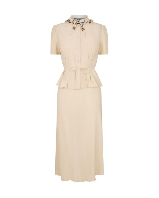 Prada Natural Midi Dress