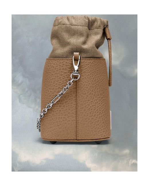 Maison Margiela Natural 5Ac Drawstring Bucket Bag
