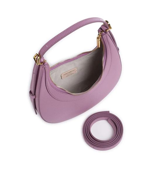 Coccinelle Purple Mini Whisper Shoulder Bag