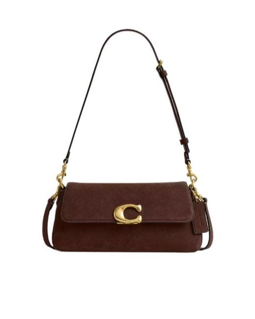 COACH Brown Jet C-Logo Cross Body Bag
