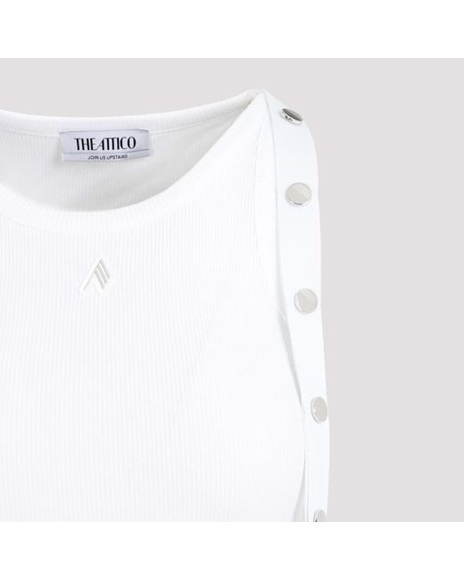 The Attico White Sleeveless Tops