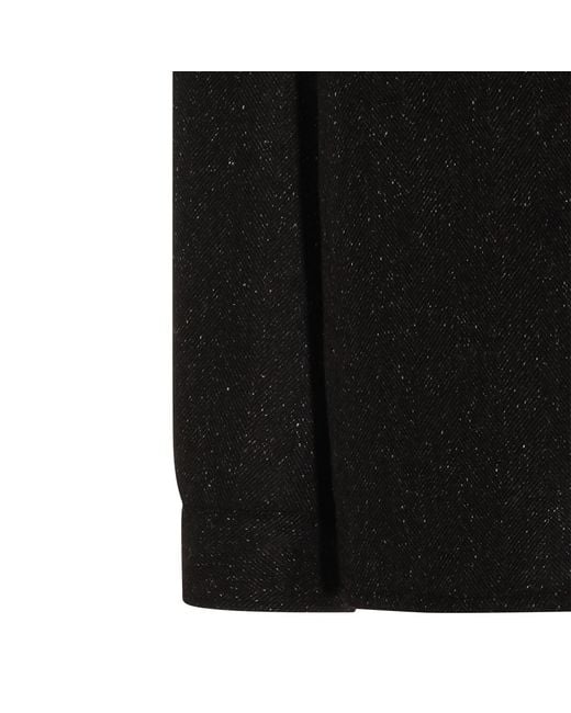 Eleventy Black Speckled Shirt Jacket for men
