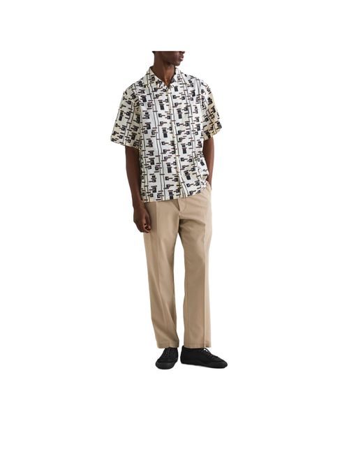 Prada Natural Classic Straight-Leg Pants for men