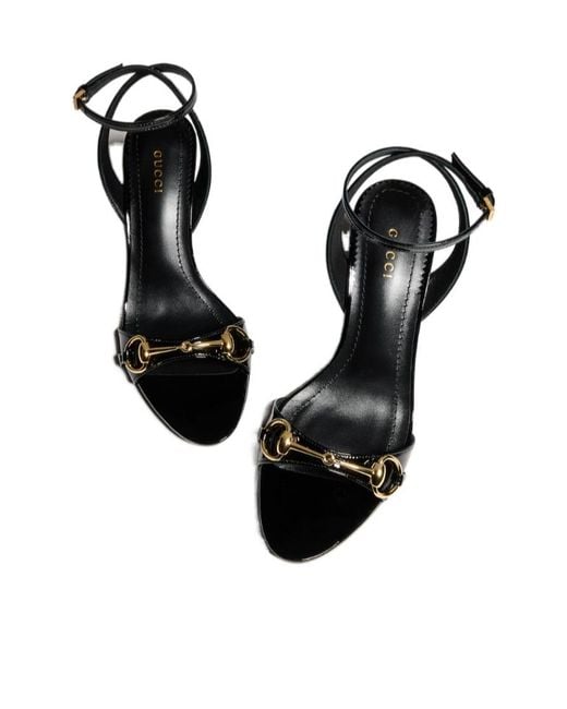 Gucci Black Donna Wedge Sandal