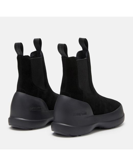 Moon Boot Black Logo Detail Snow Boots