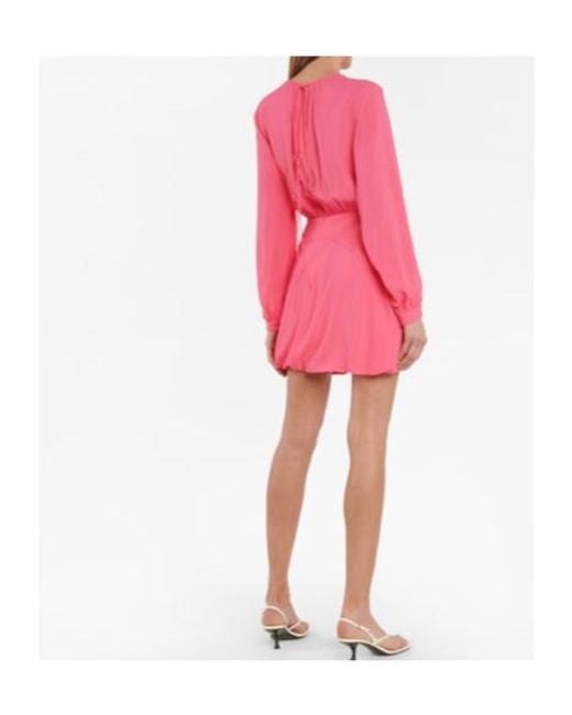 Stella McCartney Pink Amanda Gathered Minidress