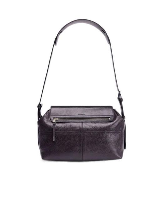 Lemaire White Medium Gear Leather Shoulder Bag for men