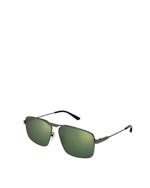 Balenciaga Green Eyewear Pilot Frame Sunglasses for men