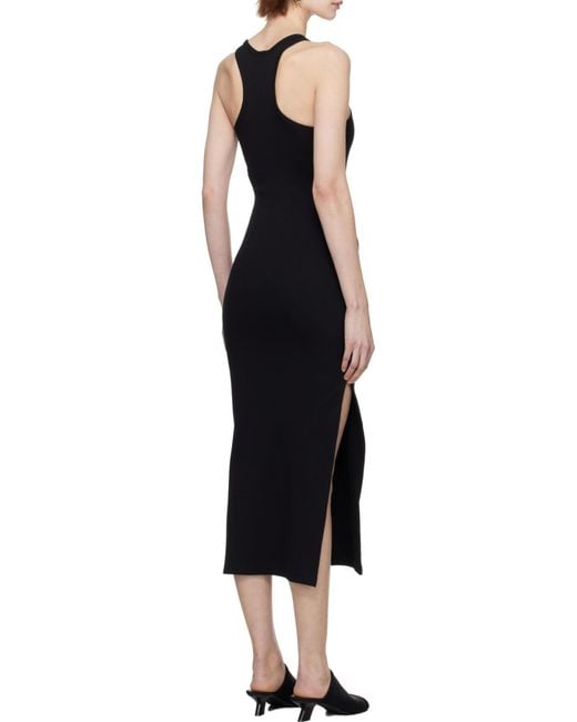 Courreges Black Courrèges Racerback Jersey Midi Dress