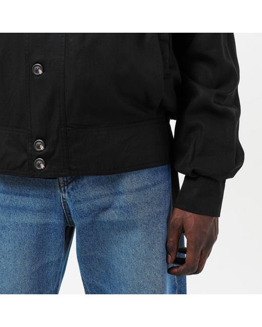 Our Legacy Black Stand-Collar Jacket for men