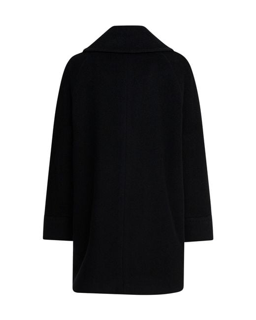 Tagliatore Black Lillian Double-Breasted Coat