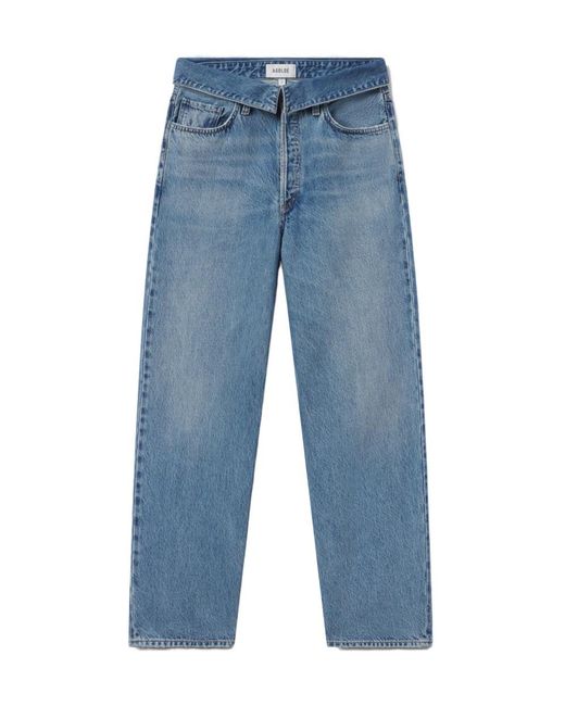 Agolde Blue Echo Flip Waistband Jeans
