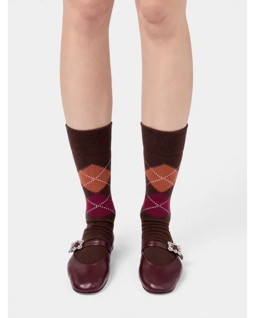 Roger Vivier Brown Efflorescence Mary Jane Shoes