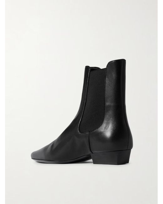 Staud Black Wally Leather Chelsea Boots
