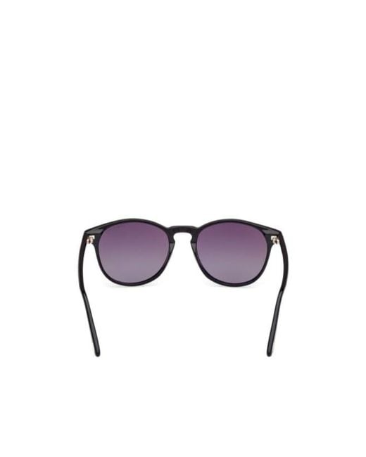 Tom Ford White Eyewear Lewis Round Frame Sunglasses for men