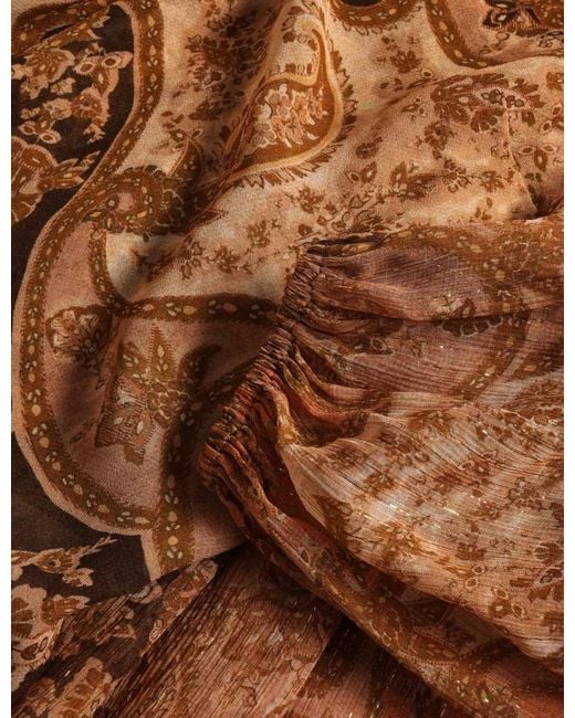 Zimmermann Brown Carousel Batwing Top
