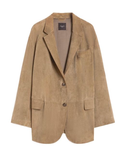 Weekend by Maxmara Brown Cedro Single-Breasted Blazer