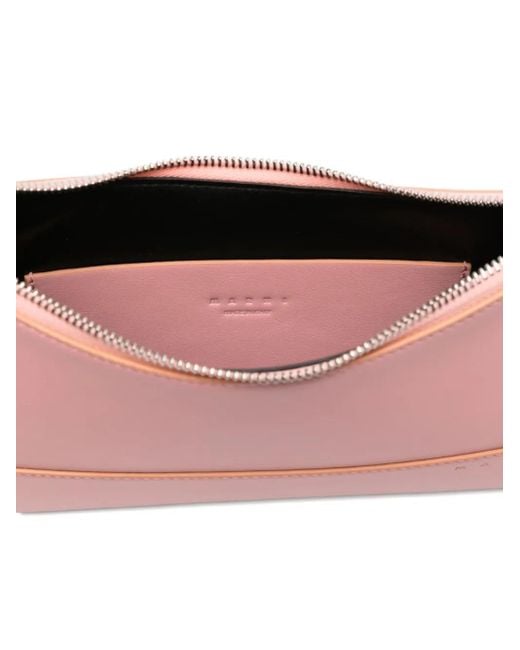 Marni Pink Zip-Fastening Shoulder Bag