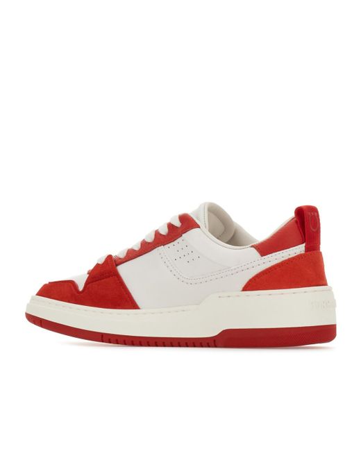 Ferragamo Red 'Dennis' Sneakers